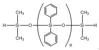 Hydride terminated polydiphenylsiloxane