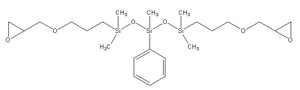 Epoxy-terminated phenyltrisiloxane IOTA-279
